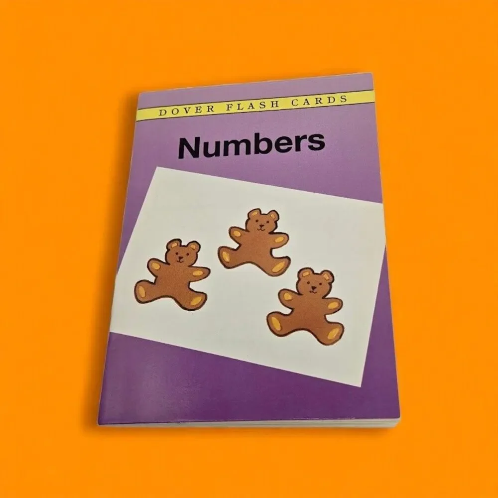 Vintage 1990s Dover Flash Cards: Numbers Cathy Beylon (1997) - Little Math Book